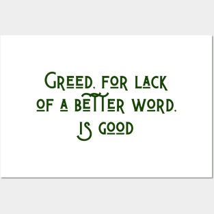 Greed Posters and Art